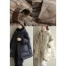 Trendy Beige Stand Collar Warm Winter Duck Down Coat