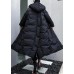 fine black womens parkas plus size winter hooded pockets outwear